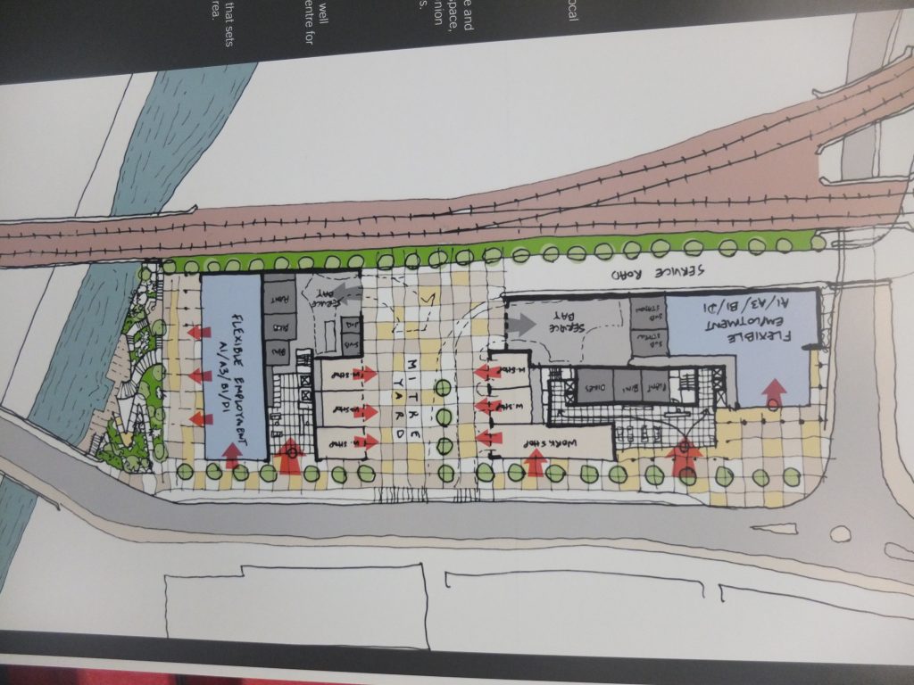 Ground floor plan of Mitre Yard scheme